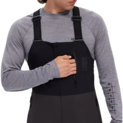 Goshiki Yama Pro 3L Bib Ski Pant 25 Goshiki Yama Pro 3L Bib Ski Pant -Fisscher Sport Outerwear Goshiki 3LYamaPro Bibpant Black pocket upper panel