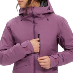 Hara Yama Pro 2L Ski Jacket - Womens 24 Hara Yama Pro 2L Ski Jacket - Womens -Fisscher Sport Outerwear Hara 2LYamaPro Jacket Plum pocketfront