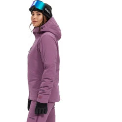Hara Yama Pro 2L Ski Jacket - Womens 29 Hara Yama Pro 2L Ski Jacket - Womens -Fisscher Sport Outerwear Hara 2LYamaPro Jacket Plum side