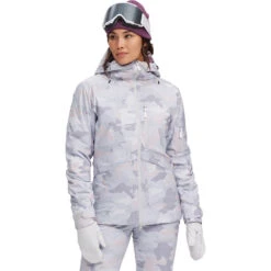 Hara Yama Pro 2L Ski Jacket - Womens 31 Hara Yama Pro 2L Ski Jacket - Womens -Fisscher Sport Outerwear Hara 2LYamaPro Jacket TatsuCamoPink front