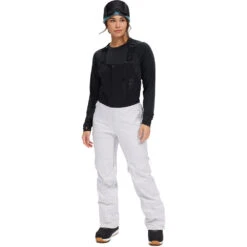 Nimi Yama Pro 3L Bib Ski Pant - Womens -Fisscher Sport Outerwear Nimi 3LYamaPro BibPant Chalk front