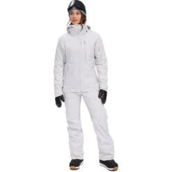 Nimi Yama Pro 3L Bib Ski Pant - Womens -Fisscher Sport Outerwear Nimi 3LYamaPro BibPant Chalk full