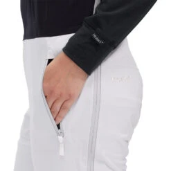 Nimi Yama Pro 3L Bib Ski Pant - Womens -Fisscher Sport Outerwear Nimi 3LYamaPro BibPant Chalk pocketthigh left