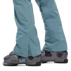 Nimi Yama Pro 3L Bib Ski Pant - Womens -Fisscher Sport Outerwear Nimi 3LYamaPro BibPant Teal cuff