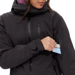 Nimi Yama Pro 3L Ski Jacket - Womens -Fisscher Sport Outerwear Nimi 3LYamaPro Jacket Black pocketpass