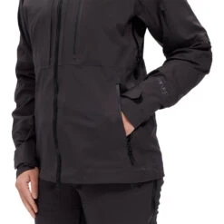 Nimi Yama Pro 3L Ski Jacket - Womens -Fisscher Sport Outerwear Nimi 3LYamaPro Jacket Black pocketside