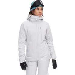 Nimi Yama Pro 3L Ski Jacket - Womens -Fisscher Sport Outerwear Nimi 3LYamaPro Jacket Chalk front